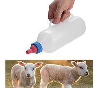 Bouteille de Lait d'agneau Portable, 1L Bouteille de Lait d'agneau Nourrisseur de Lait de chèvre Biberon d'allaitement avec poignée pour Alimentation pour Petits Animaux Orphelin agnea