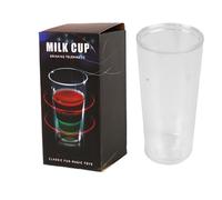 Bouteille de lait et de jus de fruit, gobelet à lait disparu, gobelet à lait liquide, transparent, accessoire attrayant, pour astuces