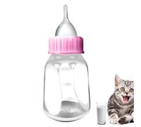 Bouteille de lait pour chaton | Biberon pour animaux de compagnie de 120 | ml avec tétine en silicone remplaçable et coque claire | Biberon amovible pour lapins, chiots, petits animaux, chatons