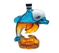 Bouteille de liqueur en verre transparent décoratif en forme de baleine 320 ml | Carafe à whisky vide - pour homme, fête de famille, vin, vodka, bourbon, tequila, bar, anniversaire, mariage,