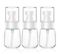 Bouteille de Lotion de Voyage 3pcs, Bouteille de Distributeur Claire de 30ml /1oz définie pour Le conditionneur de shampooing d'essence Vide Contenant pressé de Bouteille de récipients cosmétiques