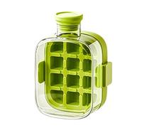 Bouteille De Machine À Glaçons 2 En 1 - Tasse Type Presse Avec Paille, Distributeur D'eau Portable | Moule Congélation Réutilisable Pour Utilisation Au Réfrigérateur, Dégagement Facile