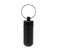 Bouteille De MéDicaments En Alliage D'aluminium, Portable, éTanche, éTanche à L'humidité, Pour L'extéRieur, Noir