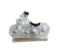 Bouteille de moto - 19 x 15 cm, décanteur de whisky, distributeur en verre réutilisable | Bouteille de vin facile à verser pour anniversaires, pères, hommes, femmes, adultes, spiritueux, cocktails