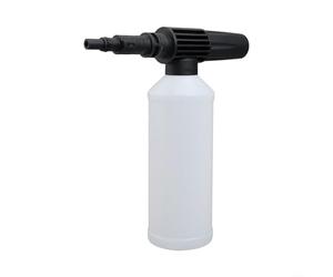 Bouteille de mousse neige 450 ml avec connecteur pour lance pour une utilisation sur les nettoyeurs haute pression Lavor et pour canons à mousse Lance-Fit