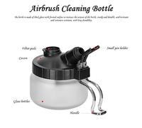 Bouteille de nettoyage Aérographe T62 outils multifonctionnels Modèle de l'ongle Renque de gaspillage de peinture à solvant gaspillé Collecteurs