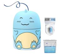 Bouteille de nettoyage magique pour cuvette de toilette, en forme de dinosaure, nettoyeur de réservoir de toilettes avec corde de transport, jasmin, pêche, océan, pour trois mois (océan)