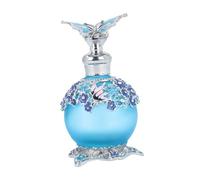 Ｚｉａｌｏｆｉ Bouteille de parfum en verre, flacon de parfum pour, bouchon anti-goutte, portable, multifonction, étanche, vide, cadeau pour, Bleu