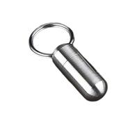 Bouteille de pilules en acier inoxydable résistant à l'eau et facile à transporter - Boîte de rangement adaptée pour les activités de plein air - Boîte de médicaments de crise en plein air