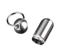 Bouteille de pilules en acier inoxydable résistant à l'eau et facile à transporter - Boîte de rangement adaptée pour les activités de plein air - Boîte de médicaments de crise en plein air