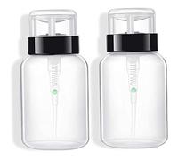 Bouteille de pompe de distributeur d'ongles pousse vers le bas la bouteille distributeur pompe verrouillable vide pour le vernis à ongles et le rénovation maquillage 2 Polon pack