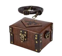 Bouteille de potion - Boîte en cuir synthétique avec sangle réglable, rangement d'alchimie pour 12 bouteilles, accessoires de rangement authentiques pour femmes, hommes, adultes, adolescents, fête
