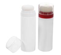 Bouteille de poudre de voyage : distributeur de poudre portable avec étui intégré, récipient de maquillage compact anti-fuite pour poudre de configuration lâche | Handy Puff Design par paire
