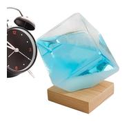 Bouteille de prédiction de,Prédicteur météorologique grand cube | Ornement de bureau , baromètre liquide modifiable pour cadeau d'anniversaire, Noël, mariage