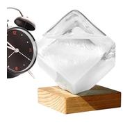 Bouteille de prévisions météorologiques - Bouteille de prévisions météorologiques en grand cube | Baromètre météo modifiable, verre météo élégant pour Noël, mariage, salon