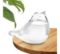 Bouteille de prévisions météorologiques : mini orage d'oiseaux, artisanale en verre, station météo de bureau | Belle table, décoration élégante pour bureau, maison,
