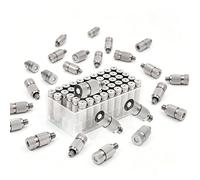 Bouteille de pulvérisation en bronze, Buse de brumisation d'eau haute pression, 50 pièces, têtes de brumisation en laiton, Orifice Dia 0.1-0.5mm(2 Sections,Orifice Dia 0.15mm)