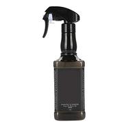 Bouteille de Pulvérisation En Plastique Pour Coiffure, 500ml, Pulvérisateur à Gâchette de Brouillard D'eau, Bouteille Rechargeable Pour Salon de Coiffure, Barbier, Coupe de Cheveux à Domicile(Noir)