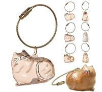 Bouteille De Rangement pour Poils Chat, Récipient Mon Animal, Porte-clés Souvenir en Fourrure d'animal, Boîte Transparente