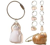 Bouteille De Rangement pour Poils Chat, Récipient Mon Animal, Porte-clés Souvenir en Fourrure d'animal, Boîte Transparente