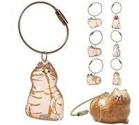 Bouteille De Rangement pour Poils Chat, Récipient Mon Animal, Porte-clés Souvenir en Fourrure d'animal, Boîte Transparente