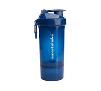 SmartShake Shaker de sport Original2GO ONE réservoir 800 ml sans BPA anti-fuite Bleu marine