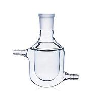 Bouteille de réacteur à Double couche en verre à haute teneur en Borosilicate, avec bécher à enveloppe commune 24/29, for expériences chimiques, 1 pièces(25ml)