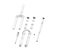 Bouteille de rechange pour fourche Rockshox Sid Ultimate B4 2020+ 29" Boost Noir