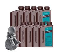 bouteille de résine UV 405nm 1KG, Haute précision, Polymérisation rapide pour imprimante 3D LCD/DLP, Standard 10 Gris foncé/li/ul/div