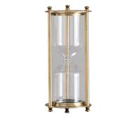 Bouteille de sablier vide Vintage, verre sable fait à la main, minuterie créative en métal, horloge, décoration bureau for maison, bricolage(Gold B (XXL))