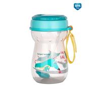 Bouteille de sport anti-goutte avec paille Pejsek - turquoise