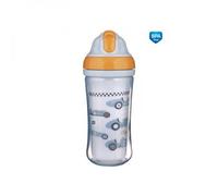 Bouteille de sport avec paille Racing - bleu clair, 260 ml