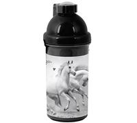 Bouteille De Sport Cmp Et Imprimé Cheval En Plastique 18 Cm Noir / Blanc TU