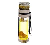Bouteille de thé avec passoire à thé, bouteille d'eau pour infuseur à thé, tasse à thé avec passoire à thé en feuilles | Bouteille de thé en verre avec passoire - Bouteille de thé 400 ml Théière à emp