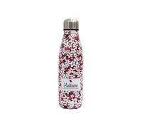 Bouteille de Transport isotherme 50cl fleurs roses et inscription "Merci maîtresse" - - ALTOBUY Rouge G