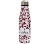 AltoBuy Bouteille de Transport Isotherme 50cl Fleurs Roses et Inscription Merci maîtresse