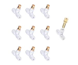 Bouteille de vaporisation à Basse Pression métalli Paquet de 10 Buses brumisation en Laiton 0,15-0,6 mm Tés 1/4 po Conn Quick-Connect Monsieur extérieur