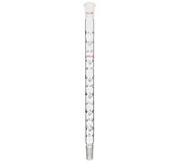 bouteille de verre, Colonne de distillation Vigreux, condenseur, joints 24/40, verre borosilicaté 3.3, plusieurs tailles(500mm)