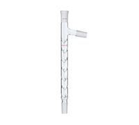 bouteille de verre, Colonne de distillation Vigreux, condenseur, joints 24/40, verre borosilicaté 3.3, plusieurs tailles(500mm with side arm)