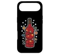 Bouteille de vin avec lumières de Noël Coque pour iPhone Air