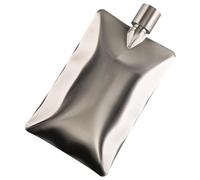 Bouteille de vin | Bouteille plate portable en acier inoxydable | Bouteille de vin étanche pour le camping, l'alcool