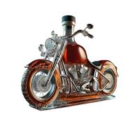 Bouteille de vin en verre - Vase en forme de moto, récipient portable | Carafe de service élégante pour spiritueux, pièce de présentation artisanale pour brandy, rhum, gin, cocktail, salon, comptoir