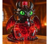 Bouteille de vin et carafe à whisky de 300 ml - Statue artistique, sculpture de bouteille de whisky dinosaure volant, adorable petite bouteille de dragon, artisanat exquis, cadeau parfait