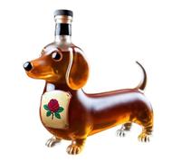 Bouteille De Whiskey,Bouteille Verre Whiskey En Forme De Teckel - Décanteur Collection Récipient Vin Pour Maison Restaurant Cadeau