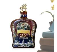 Bouteille de whisky 250e anniversaire - Bouteille de spiritueux patriotique US - Carafe de réserve personnelle des 250e anniversaires,Pour amateurs d'histoire vétérans maison cave bureau fête Memorial