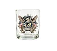 Bouteille de Whisky 250ème - 1776-2006 Verrerie Patriotique Old Fashioned | 250e Anniversaire Tumbler à Bourbon Vin et Whiskey,Pour Hommes Papa Grand-Père Fils Adultes Amoureux Familles Amis