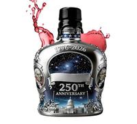 Bouteille de whisky - 350 ml - Décanteur pour bourbon 250e anniversaire Amérique, décanteur de collection pour liqueurs, barman, collectionneur, fête, bar, meuble, vitrine, restaurants, hôtels locaux