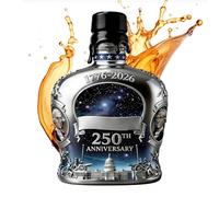 Bouteille de Whisky - 35cl US 250e Anniversaire Récipient d'alcool - Objet de collection Décanteur de whisky | pour bartender Maison Bar Salle à Manger Vitrine Restaurants Hôtels Étagères