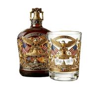 Bouteille de whisky américain | 350ml 1776-2026 | Ensemble de verres à whisky en bouteille d'alcool patriotique | Pour la célébration du jour ďe l'indépendance des collectionneurs, fête au bar
