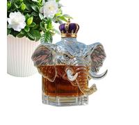 Bouteille De Whisky Animal - Funny Elephant Wine Disantre En Verre Bouteille | Récipient De Boissons Collectibles À Haute Transparence | De Bureau Pour Le Papa Oncle Grand-père Petit Ami